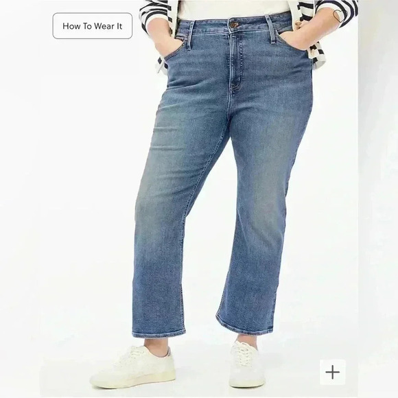 JCREW Tall curvy flare crop jean in all-day stretch - NWT - Picture 2 of 11